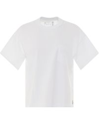 Sacai - S Studs Cotton Jersey T-Shirt, Short Sleeves, , 100% Cotton - Lyst