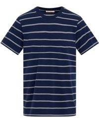 Marni - 3 Pack Striped T-Shirts, Round Neck, Short Sleeves, , 100% Cotton - Lyst