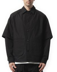 Juun.J - Dual Sleeve Work Shirts, 100% Cotton - Lyst