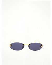 Fendi - Fe4075Us 5430V Metal Sunglasses - Lyst