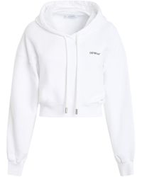 Off-White c/o Virgil Abloh - Off- X-Ray Arrow Crop Hoodie, Long Sleeves, /Multicolour, 100% Cotton, Size: Large - Lyst