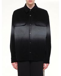 Palm Angels - Faded Effect Classic Logo Loose Overshirt - Lyst