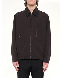 WOOYOUNGMI - Cotton Nylon Zip Shirt - Lyst