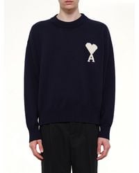 Ami Paris - Contrasted Adc Sweater - Lyst