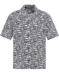 Palm Angels - Waves Bowling Shirt, Short Sleeves, /, 100% Polyester - Lyst