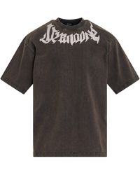 we11done - Washed Collar Logo T-Shirt, Round Neck, Short Sleeves, , 100% Cotton, Size: Medium - Lyst