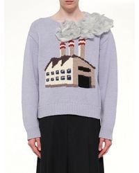 Doublet - Smoking Factory Intarsia Knit Pullover - Lyst
