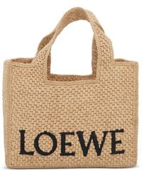 Loewe - Small Logo Font Tote Bag - Lyst