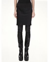 Rick Owens - Short Bias Skirt, 100% Cotton - Lyst