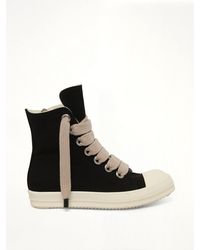 Rick Owens - 13Oz Overdyed Denim Jumbolace Sneaks - Lyst