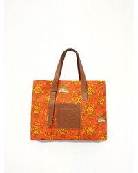 Loewe - X Paula Print Tote, 100% Leather - Lyst