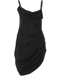Jacquemus - Saudade Asymmetric Draped Mini Dress - Lyst