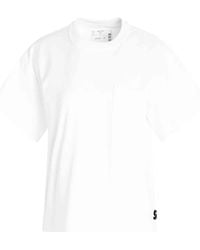 Sacai - S Cotton Jersey T-Shirt, Short Sleeves, 100% Cotton - Lyst