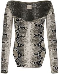 KHAITE - Maddy Bustier Long Sleeve Top, 100% Polyester, Size: Medium - Lyst