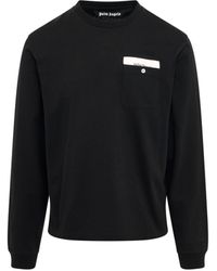 Palm Angels - 'Satorial Long-Sleeve T-Shirt, Round Neck, Long Sleeves, , 100% Cotton, Size: Small - Lyst