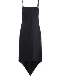 Helmut Lang - Scarf Hem Dress - Lyst