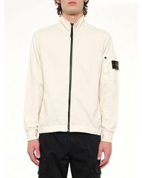 Stone Island - 6100018 Zip Up Cardigan - Lyst