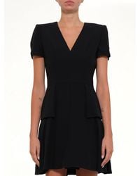 McQueen - Leaf Crepe Dress - Lyst