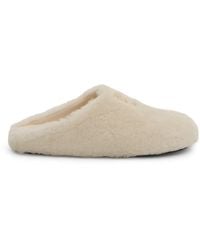 Givenchy - 4G Shearling Slip On Sandals, , 100% Lamb Skin - Lyst