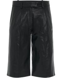 Off-White c/o Virgil Abloh - Leather Formal Shorts - Lyst