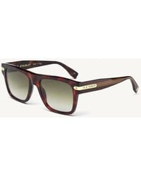 Hublot - Square Acetate Sunglasses With Gradient Mirror Lens - Lyst