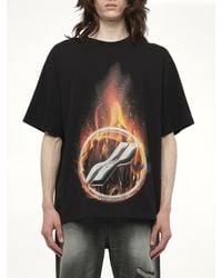 we11done - Meteor Print T-Shirt - Lyst