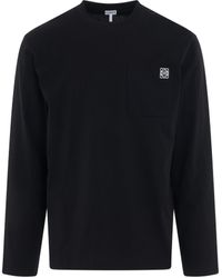 Loewe - Anagram Long Sleeve T-Shirt, , 100% Cotton, Size: Large - Lyst
