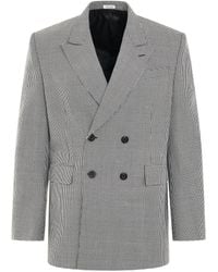 Alexander McQueen - Double Breasted Suit Jacket, Long Sleeves, , 100% Wool - Lyst