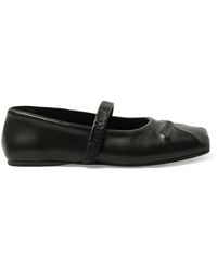 Marni - Little Bow Mary Jane Sandals, 100% Calf Leather - Lyst