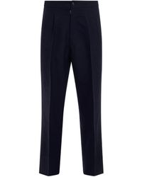 Maison Margiela - Wool Herringbone Trousers, , 100% Cotton - Lyst