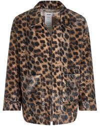 Doublet - Summer Fur Hand-Painted Jacket, 100% Polyester, Size: Medium - Lyst