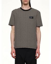 Balmain - Monogram Couture Label Regular T-Shirt - Lyst