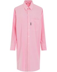 Palm Angels - Gd Shirt Dress, Long Sleeves, /, 100% Polyester - Lyst