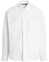 Juun.J - Front Pocket Hem String Shirt, Long Sleeves, , 100% Cotton - Lyst