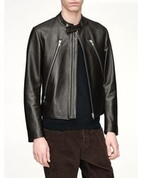 Maison Margiela - 5-Zip Leather Jacket - Lyst