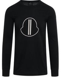 Rick Owens - 'Moncler X Level T Long Sleeve T-Shirt, Round Neck, , 100% Cotton, Size: Small - Lyst