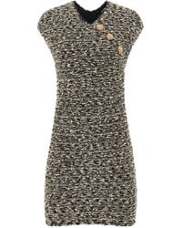 Balmain - Sleeveless Tweed Short Dress, Short Sleeves, /, 100% Polyester - Lyst
