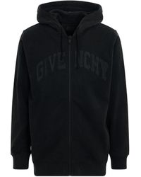 Givenchy - Archetype College Dye Zipped Hoodie, Long Sleeves, Faded, 100% Cotton, Size: Large - Lyst