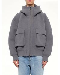 Feng Chen Wang - Spacer Zip-Up Hoodie - Lyst