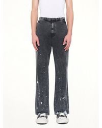 Maison Mihara Yasuhiro - Distressed Cotton Linen Trousers - Lyst
