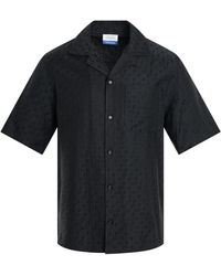 Off-White c/o Virgil Abloh - Off- Off Allover Silk Jacquard Summer Shirt, Short Sleeves, , 100% Cotton, Size: Medium - Lyst