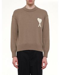 Ami Paris - Contrasted Adc Sweater - Lyst