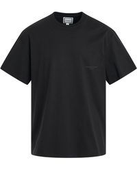 WOOYOUNGMI - Leather Patch T-Shirt, Short Sleeves, , 100% Cotton - Lyst