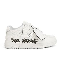 Off-White c/o Virgil Abloh - Off- Out Of Office "For Walking" Leather Sneakers, /, 100% Rubber - Lyst