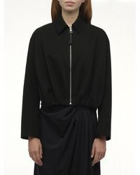 Loewe - Draped Jacket, 100% Leather - Lyst