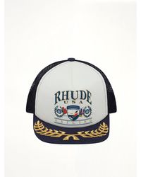 Rhude - Usa Sailing Icon Trucker Hat - Lyst