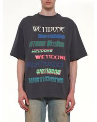we11done - Multi Logo T-Shirt - Lyst