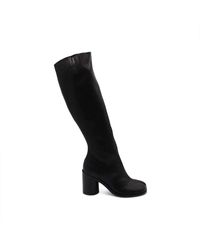 Maison Margiela - Tabi Knee High Boots, 100% Leather - Lyst