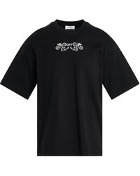 Off-White c/o Virgil Abloh - Off- Tattoo Bandana Arrow Skate T-Shirt, Short Sleeves, /, 100% Cotton - Lyst