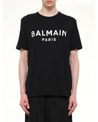 Balmain - Print T-Shirt Reg Fit - Lyst